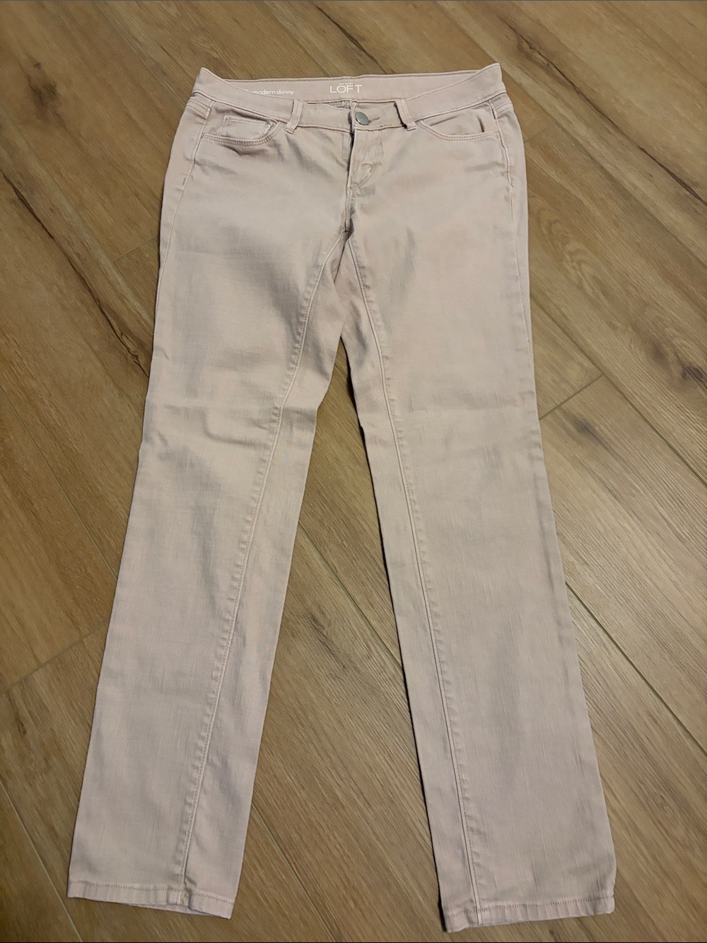 LOFT Women's Light Taupe Skinny Jeans